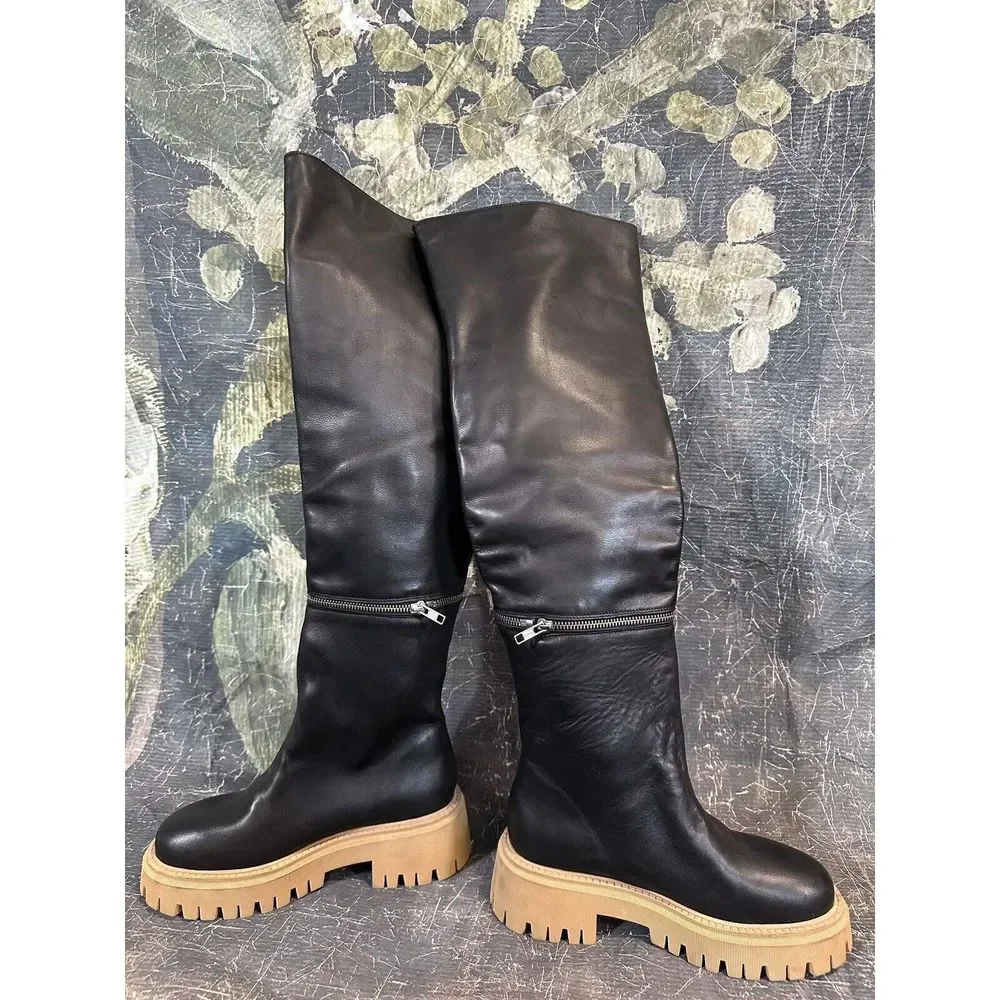 Free People Ziggy Zip Off Over The Knee Boots Size Eu 37